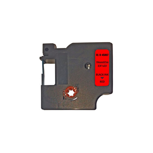 Стрічка для принтера етикеток UKRMARK RL-D-45807P-BK/RE, аналог DYMO S0720870, 19мм х 7м. (CD45807P) – UKRMARK