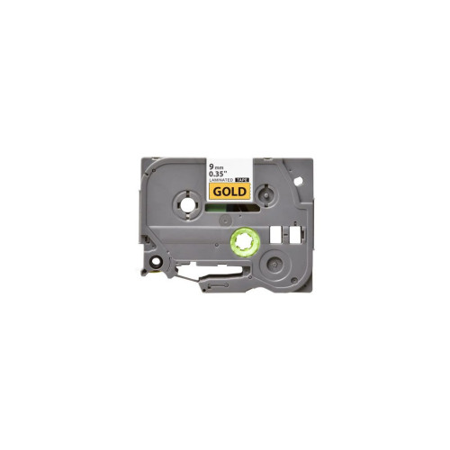 Лента для принтера этикеток UKRMARK B-T821P, ламинированная, 9мм х 8м, black on gold, аналог TZe821 (CBTZ821) – UKRMARK (вид 1)