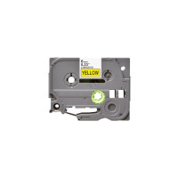 Лента для принтера этикеток UKRMARK B-T611P, 6мм х 8м, black on yellow, совместимая с TZe611, ламинированная (900532)