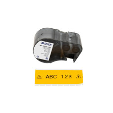 Лента для принтера этикеток Brady непрерывная лента: 38,10 мм х 7,62м, black on yellow, винил, для M510,BMP51,BMP53,M511 (M5C-1500-595-YL-BK)