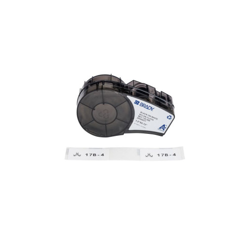 Лента для принтера этикеток Brady M21-136-499, 38.1мм х 19.05мм, 91шт, black on white, нейлон (152093) – Brady