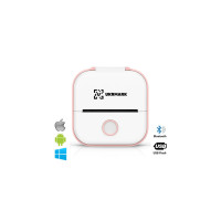 Принтер чеків UKRMARK P02PK Bluetooth, біло-рожевий (00888)
