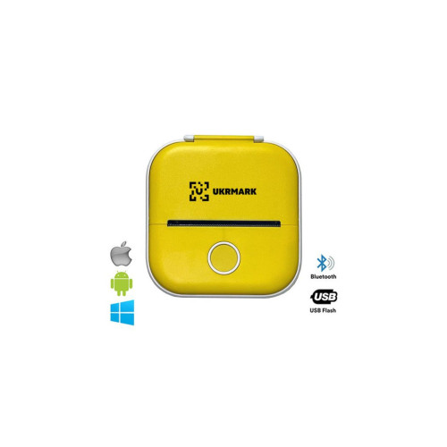 Принтер чеков UKRMARK P02YL Bluetooth, желтый (00937) – UKRMARK