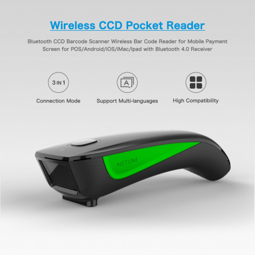 Сканер штрих-коду Netum C740 Bluetooth (C740) – Netum (вид 1)