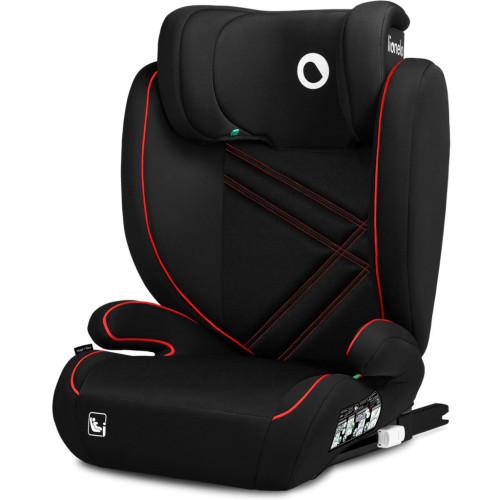 Автокресло Lionelo Hugo I-Size Sporty Black черное с красным (LO-HUGO I-SIZE SPORTY BLACK) – Lionelo (вид 1)