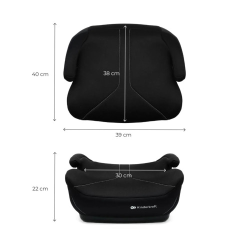 Автокрісло Kinderkraft i-Boost 2 бустер Black (KCIBOO02BLK0000) (5902533929153) – Kinderkraft (вид 2)