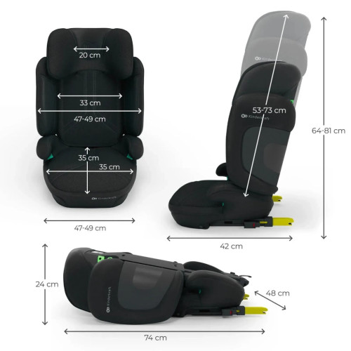 Автокресло Kinderkraft Xpand 2 PRO i-Size Black (KCXPPR02BLK0000) (5902533926473) – Kinderkraft (вид 2)