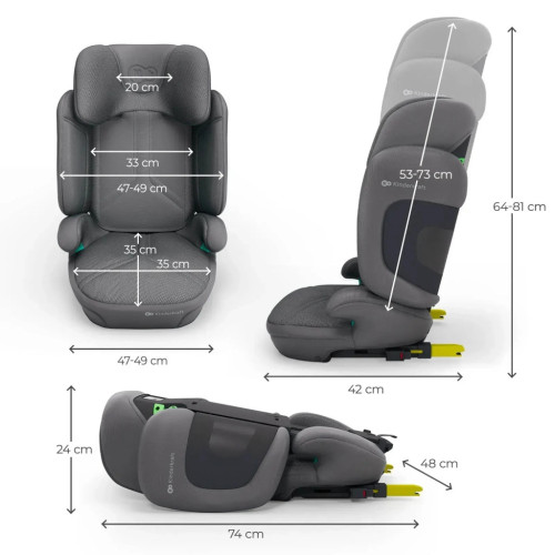 Автокресло Kinderkraft Xpand 2 PRO i-Size Grey (KCXPPR02GRY0000) (5902533926480) – Kinderkraft (вид 2)