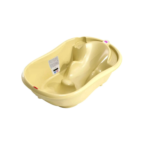 Ванночка Ok Baby Onda с анатомической горкой и термодатчиком, желтый (38231300) – Ok Baby