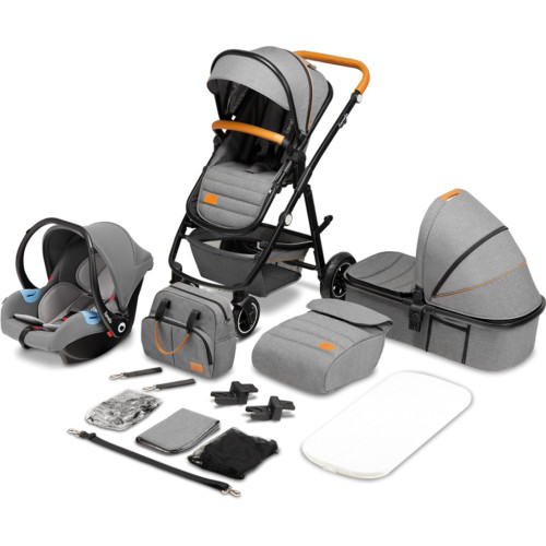 Коляска Lionelo 3 в 1 Amber Grey Stone (LO-AMBER GREY STONE (3in1)) – Lionelo