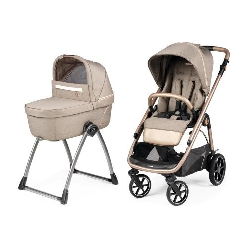 Коляска Peg-Perego 2 в 1 Veloce Belvedere з підставкою до люльки (Mon Amour) (PACK-VEL2100000011) – Peg-Perego