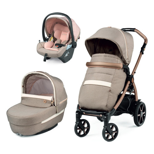 Коляска Peg-Perego 3в1 Book Mon Amour Lounge, рожеве золото (PACK-BOOK31LG00011) – Peg-Perego