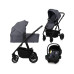 Коляска Lionelo 3 в 1 AMBER PLUS 3IN1 GREY GRAPHITE (LO-AMBER PLUS 3IN1 GREY GRAPHITE) – Lionelo