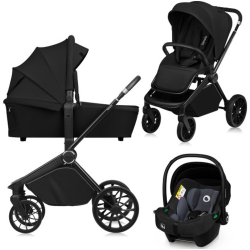 Коляска Lionelo 3 в 1 MIKA PLUS BLACK ONYX (LO-MIKA PLUS 3IN1 BLACK ONYX) – Lionelo
