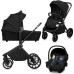 Коляска Lionelo 3 в 1 MIKA PLUS BLACK ONYX (LO-MIKA PLUS 3IN1 BLACK ONYX) – Lionelo