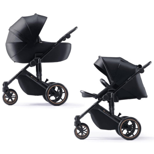 Коляска Kinderkraft 2 в 1 Prime 2 Venezian Black (KSPRIM02BLK2000 (5902533922895) – Kinderkraft