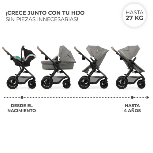 Коляска Kinderkraft 3 в 1 Moov 2 Air Light Gray (KSMOOV02LGR3000) (5902533925940) – Kinderkraft (вид 1)