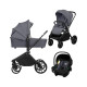 Коляска Lionelo Mika plus 3 in 1 grey stone (LO-MIKA PLUS 3IN1 GREY STONE)