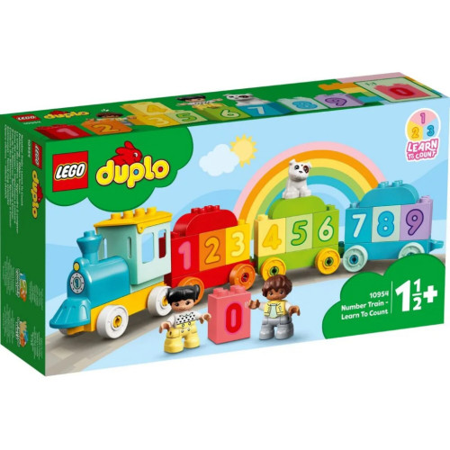 Конструктор LEGO Duplo Поезд с цифрами учимся считать 23 детали (10954) – LEGO