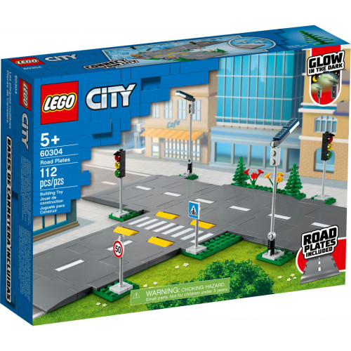 Конструктор LEGO City Town Дорожні плити 112 деталей (60304) – LEGO