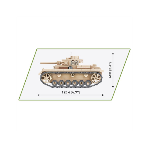 Конструктор Cobi Друга Світова Війна Танк Panzer III, 292 деталей (COBI-2712) – Cobi (вид 4)