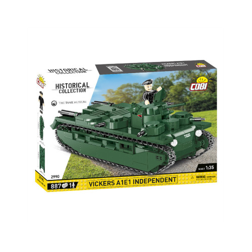 Конструктор Cobi Первая Мировая Война Танк Виккерс A1E1 Независимый, 886 деталей (COBI-2990) – Cobi