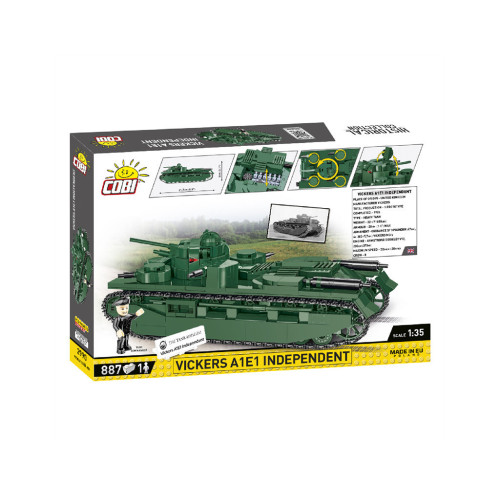 Конструктор Cobi Первая Мировая Война Танк Виккерс A1E1 Независимый, 886 деталей (COBI-2990) – Cobi (вид 1)