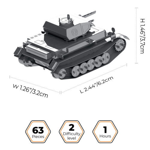 Конструктор Metal Time колекційна модель Pz.Kpfw. II Ausf. G (MT061) – Metal Time (вид 1)