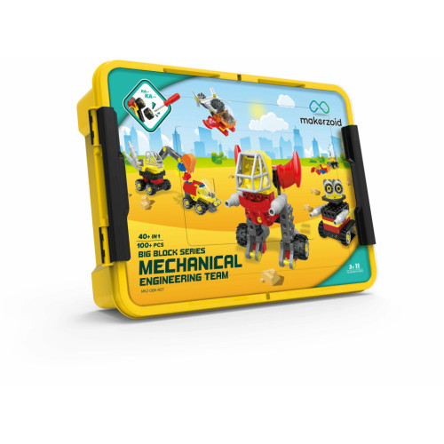 Конструктор Makerzoid Big Building Blocks-Mechanical Engineering Team (MKZ-OBK-MET) – Makerzoid (вид 1)