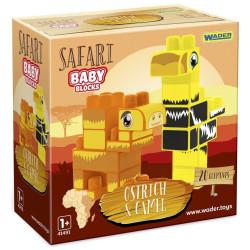 Конструктор Wader Baby Blocks Сафарі - страус & верблюд (41504)