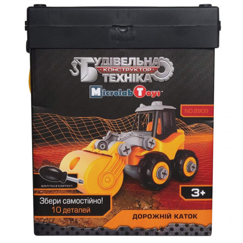 Конструктор Microlab Toys Будівельна техніка - дорожній каток (MT8909) – Microlab Toys (вид 1)