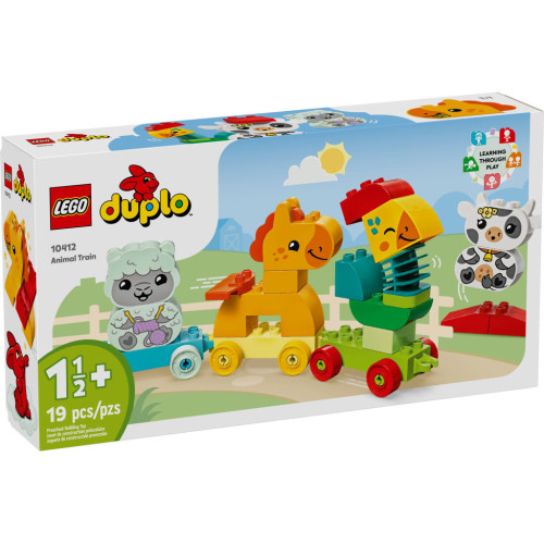 Конструктор LEGO DUPLO My First Потяг тваринок 19 деталей (10412) – LEGO