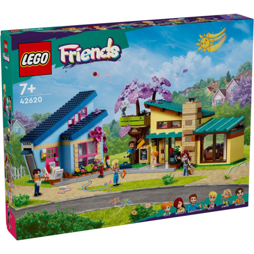 Конструктор LEGO Friends Родинні будинки Оллі й Пейслі 1126 деталей (42620) – LEGO