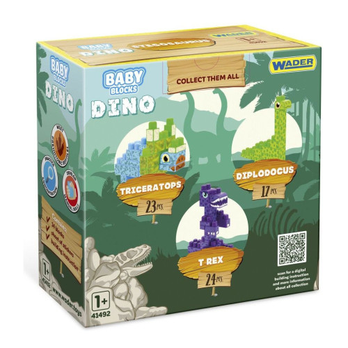 Конструктор Wader Baby Blocks Дино - стегозавр (41495) – Wader (вид 2)