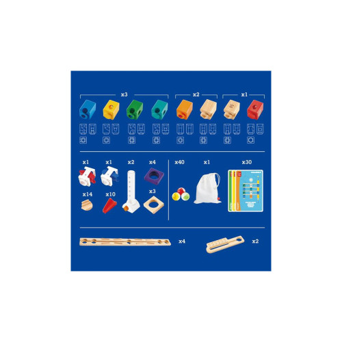 Конструктор Hape лабіринт Quadrilla Програмування основи 130 елементів (E6028) – Hape (вид 4)