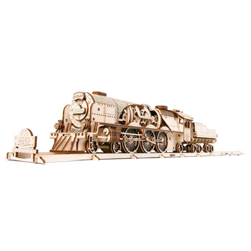 Конструктор Ugears Локомотив с тендером V-Экспресс (70058) – Ugears