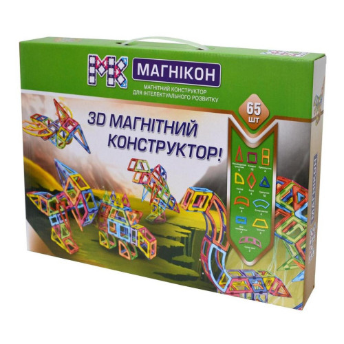 Конструктор Магнікон 65 деталей (MK-65) – Магнікон