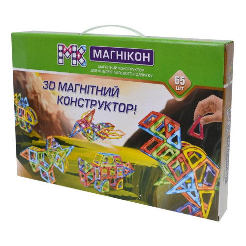 Конструктор Магнікон 65 деталей (MK-65) – Магнікон (вид 1)