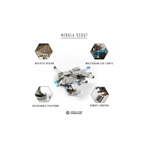 Конструктор Metal Time Коллекционная модель Nebula Scout Spaceship Звездолет (MT098) – Metal Time
