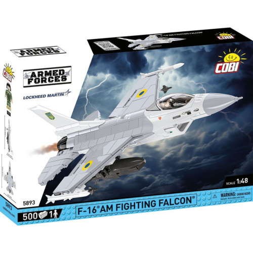 Конструктор Cobi Літак F-16C Fighting Falcon (UA), 500 деталей (COBI-5893) – Cobi