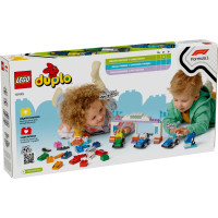 Конструктор LEGO DUPLO Town Автомобили для гонок и пилоты команд Формулы-1 (10445)