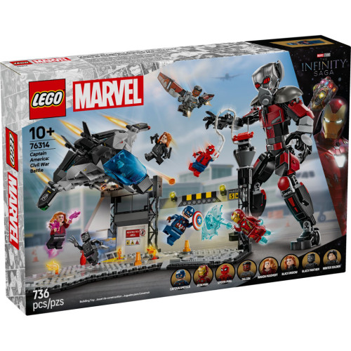 Конструктор LEGO Super Heroes Перший месник: Протистояння Пригодницька битва (76314) – LEGO