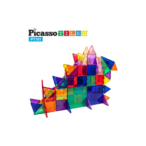 Конструктор Picasso магнитный Tiles Magnetic Building Blocks 101 деталь (817338022402) – Picasso (вид 2)
