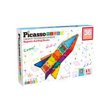 Конструктор Picasso магнітний Tiles Magnetic Building Blocks 36 деталей (817338027971)