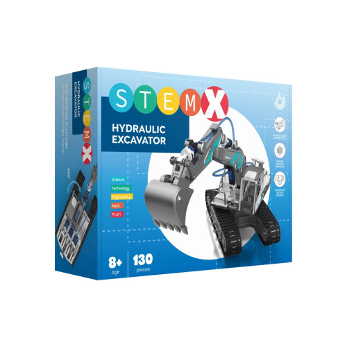 Конструктор Stem Гидравлический экскаватор 130 деталей (3858894671601) – Stem