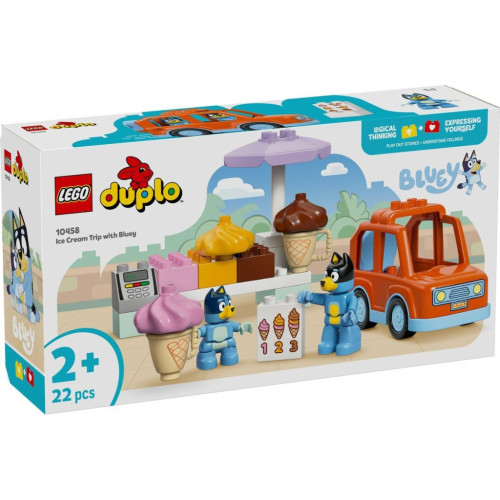 Конструктор LEGO DUPLO Bluey Подорож із морозивом із Блуї (10458) – LEGO