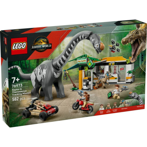 Конструктор LEGO Jurassic World Місія з відстеження раптора і титанозавра (76973) – LEGO