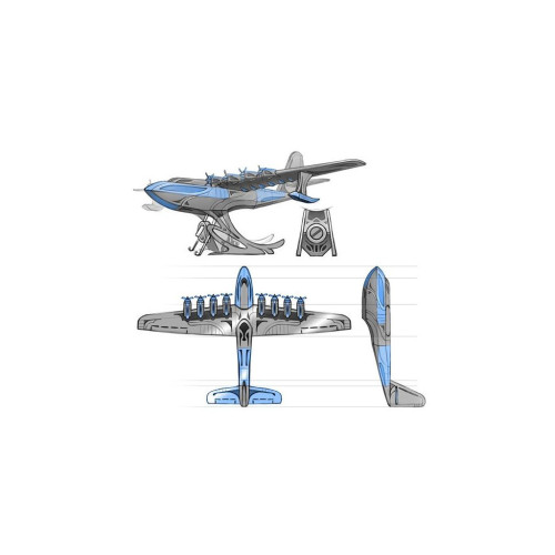 Конструктор Metal Time Коллекционная модель Celestial Hercules Spruce Goose H-4 Aircraft (MT100) – Metal Time (вид 2)