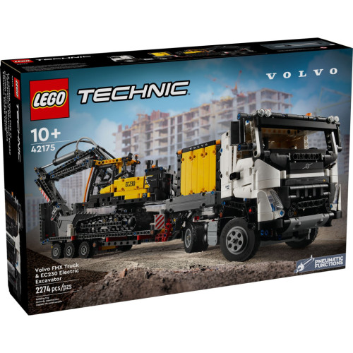 Конструктор LEGO Technic Вантажівка Volvo FMX і Електричний екскаватор EC230 (42175) – LEGO