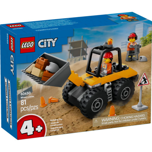 Конструктор LEGO City Жовтий будівельний автонавантажувач (60450) – LEGO